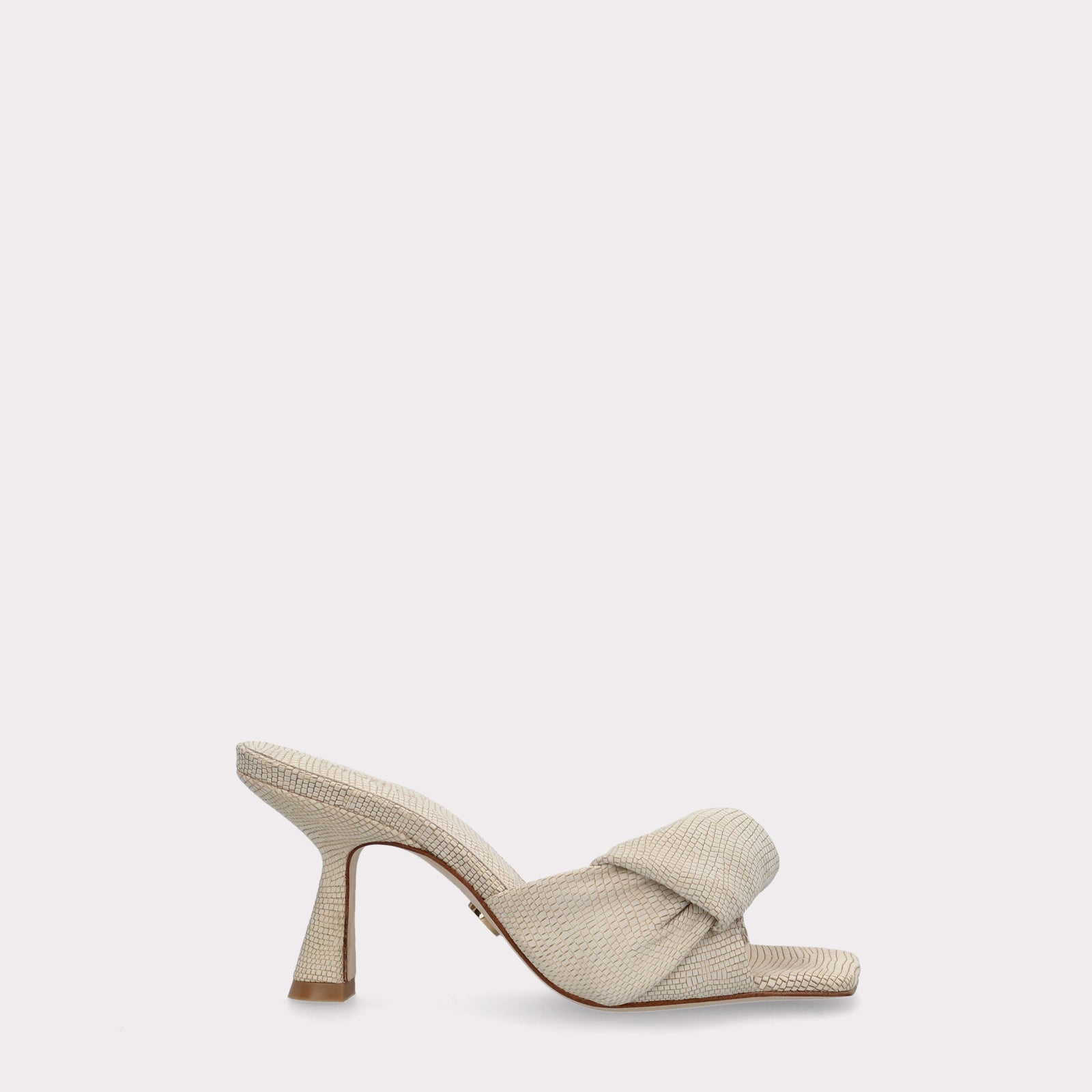 TEXTURED LEATHER MULES NIA OFF-WHITE