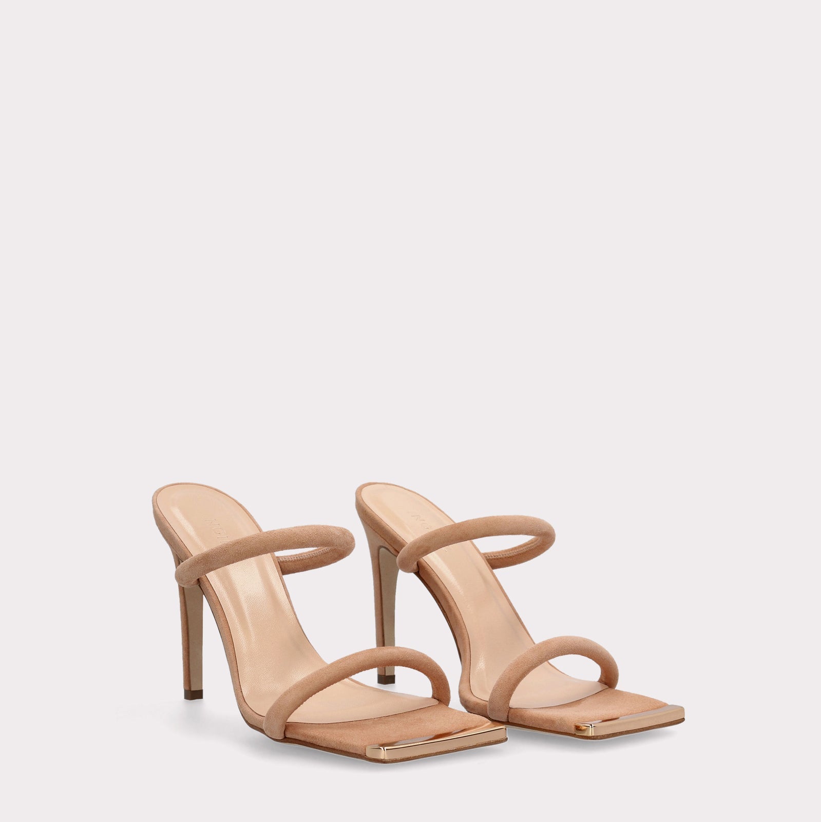 KATERINA NUDE SUEDE LEATHER MULES