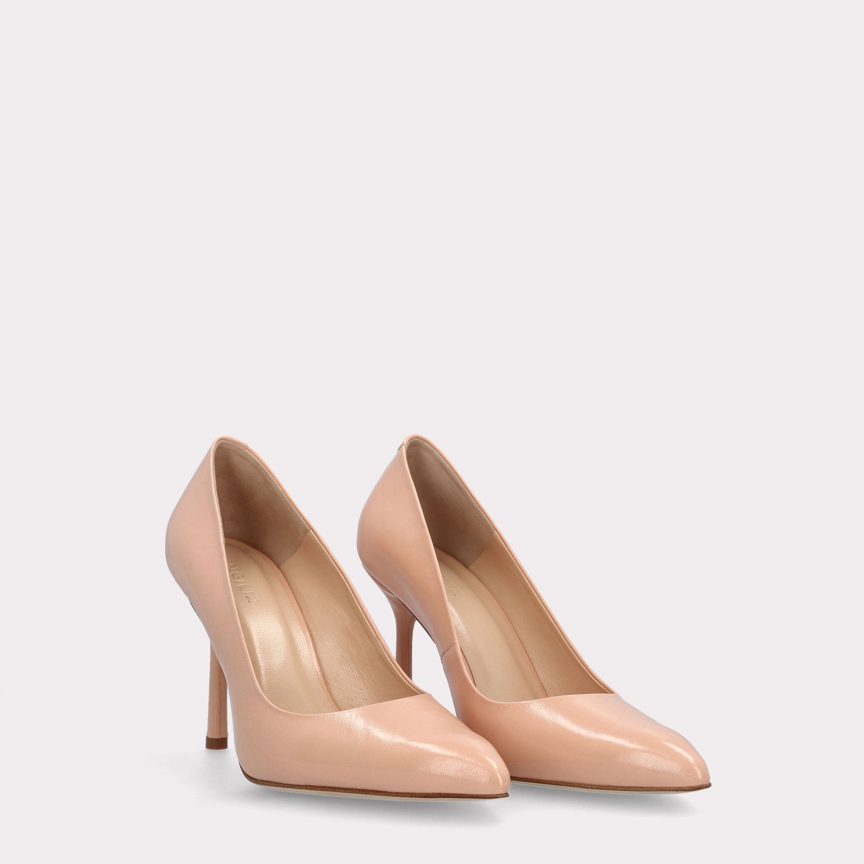 ABA 05 NUDE LEATHER PUMPS