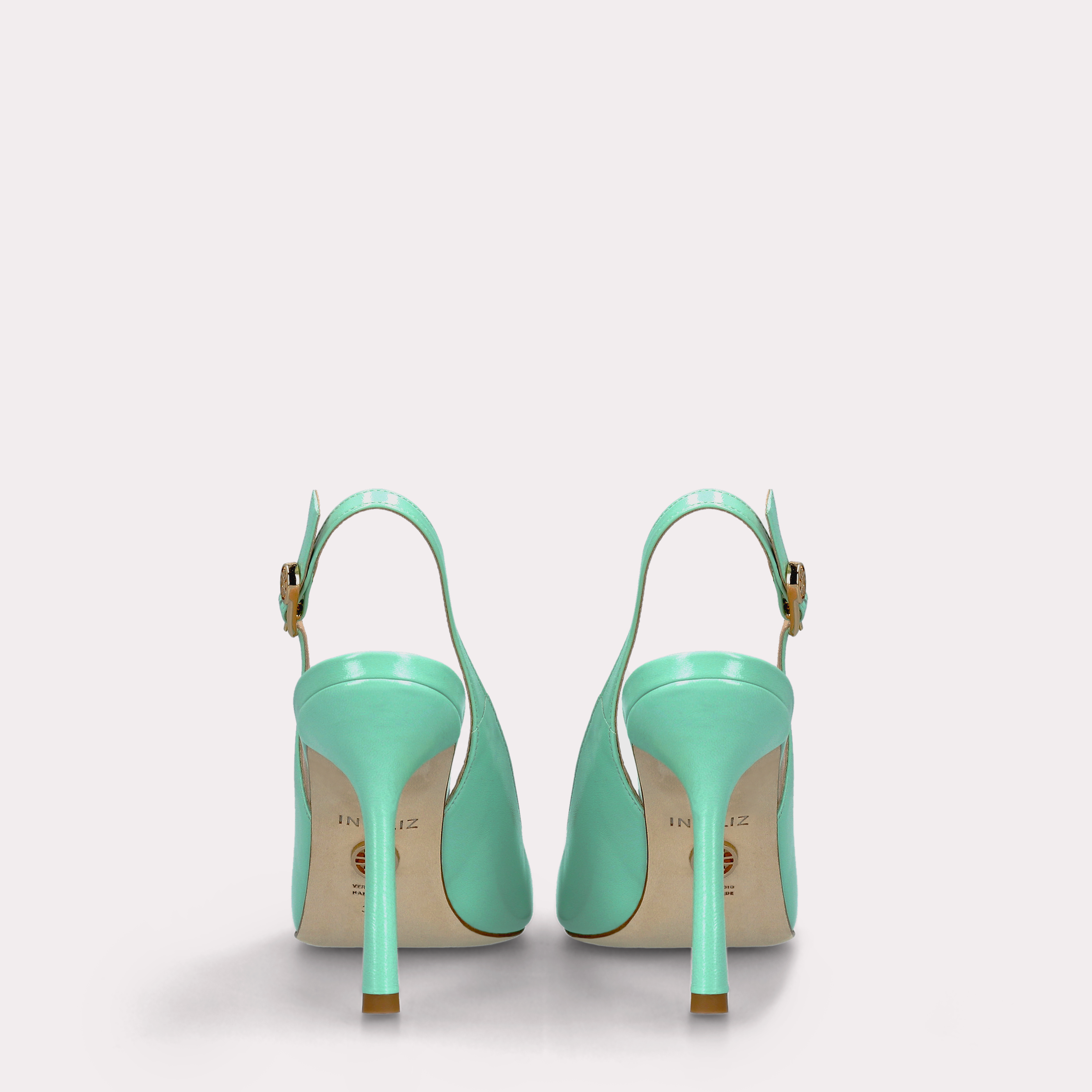 ABA 12 MINT LEATHER PUMPS