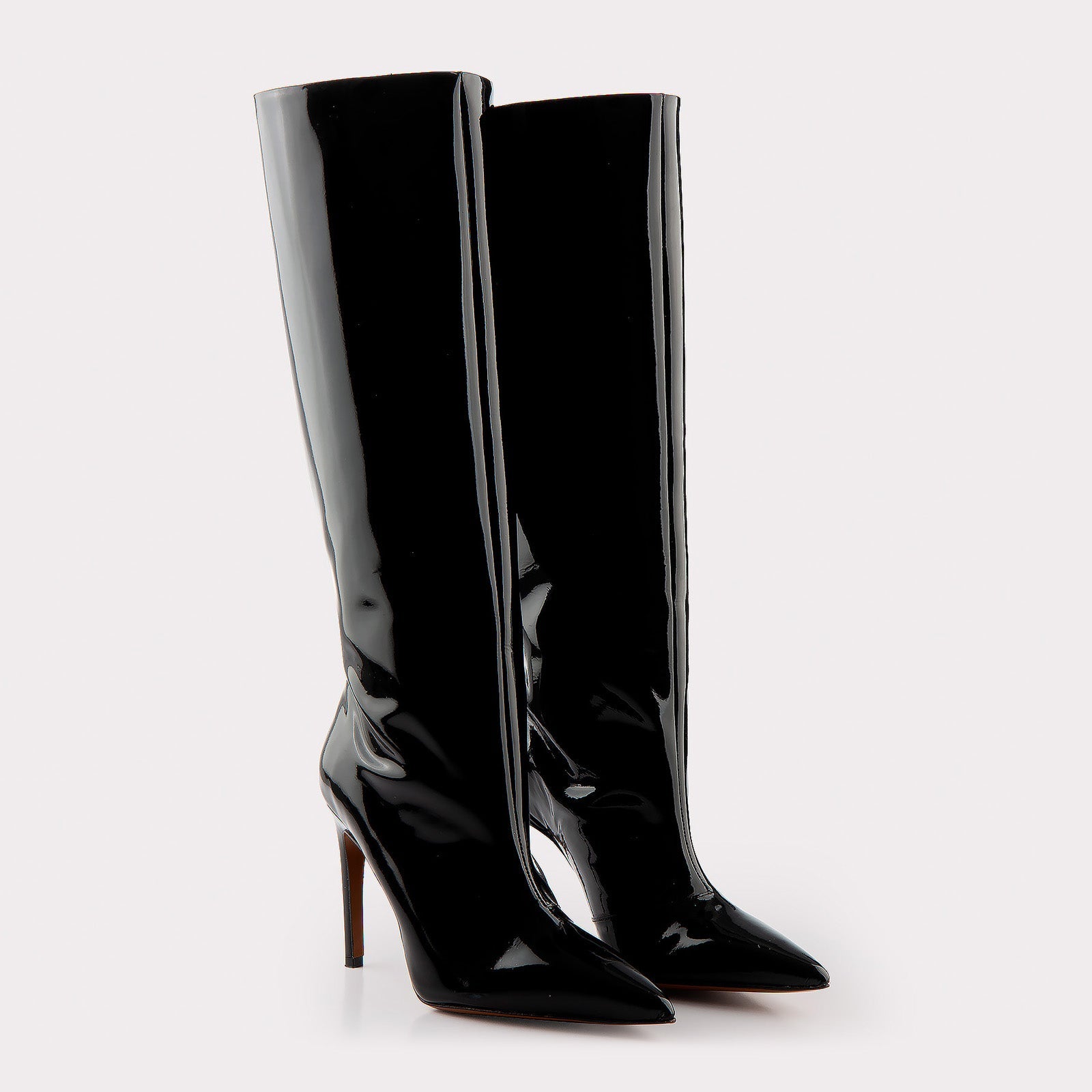 ANASTASIA 02 BLACK PATENT LEATHER BOOTS