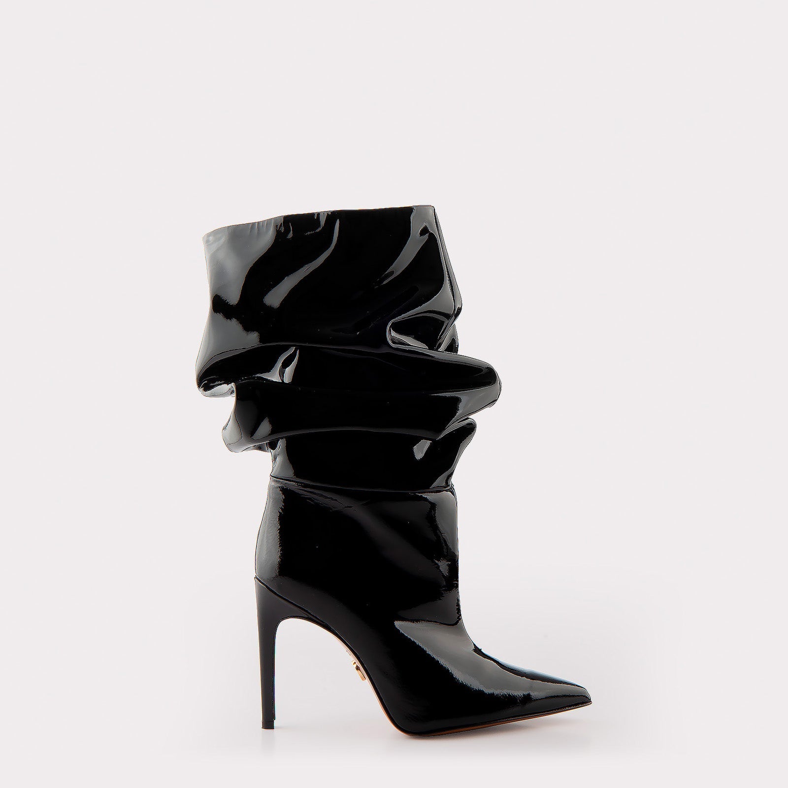 GRACE 03 BLACK PATENT LEATHER BOOTS