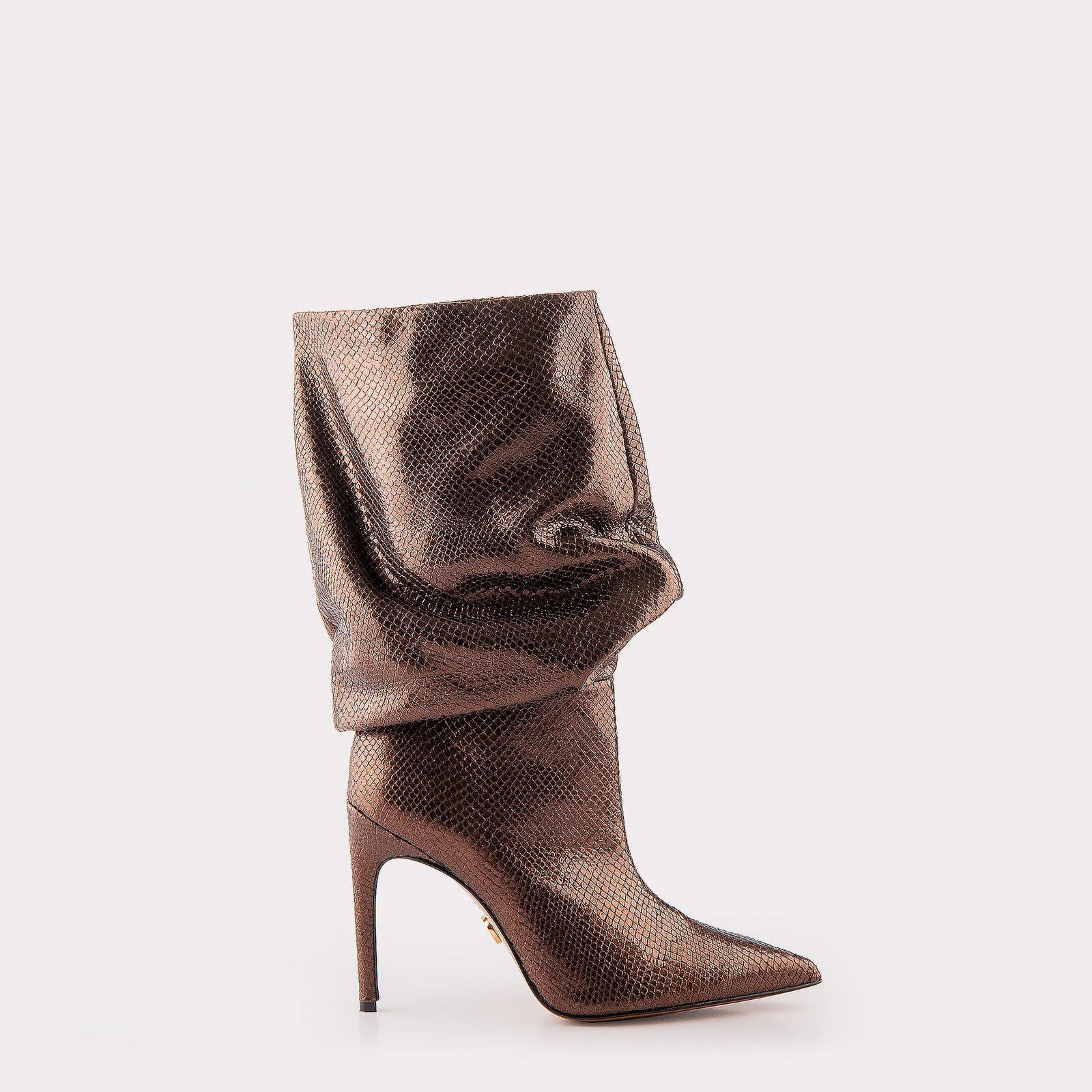 TEXTURED-LEATHER BOOTS GRACE DISCO