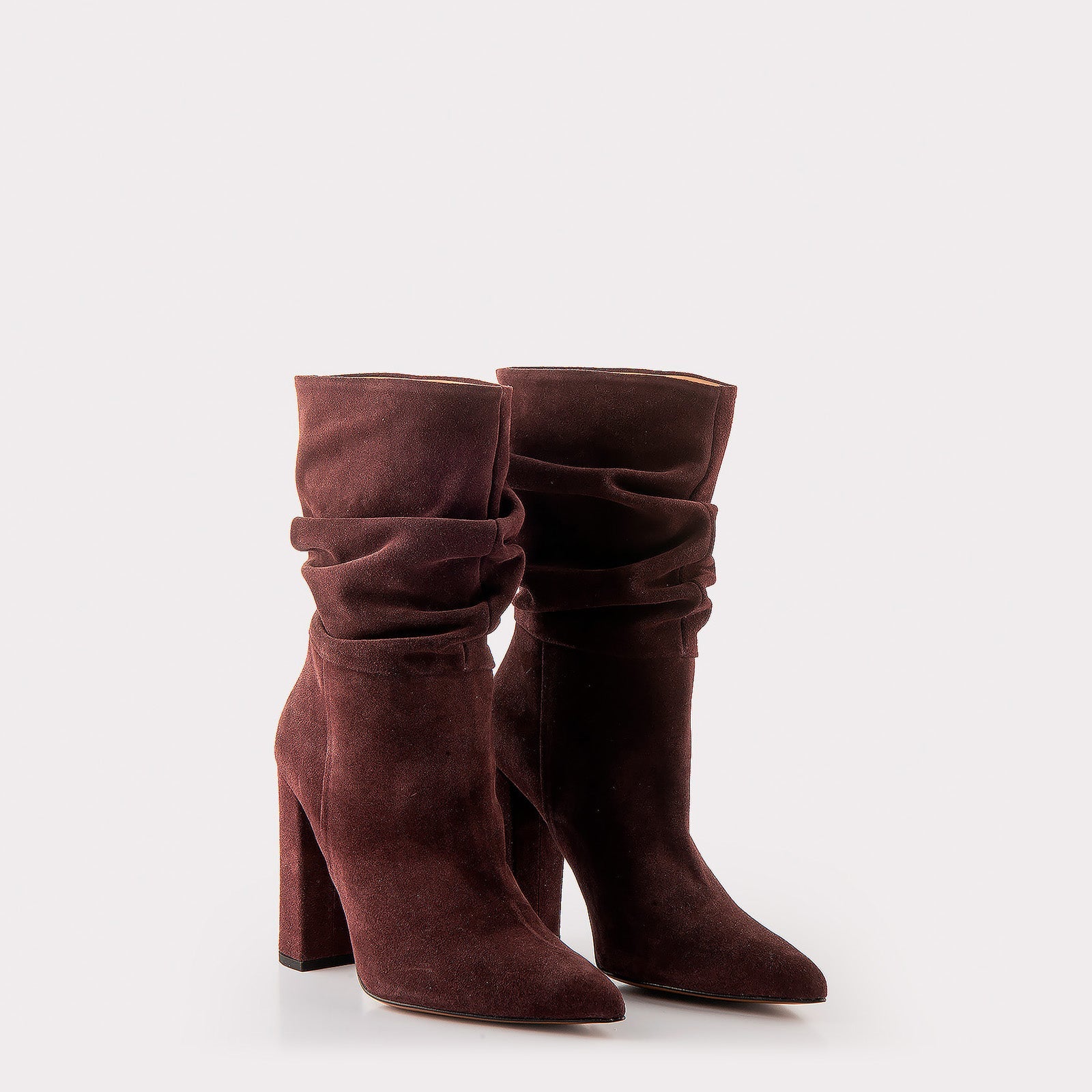 SUEDE ANKLE BOOTS ANTOANETA PLUM