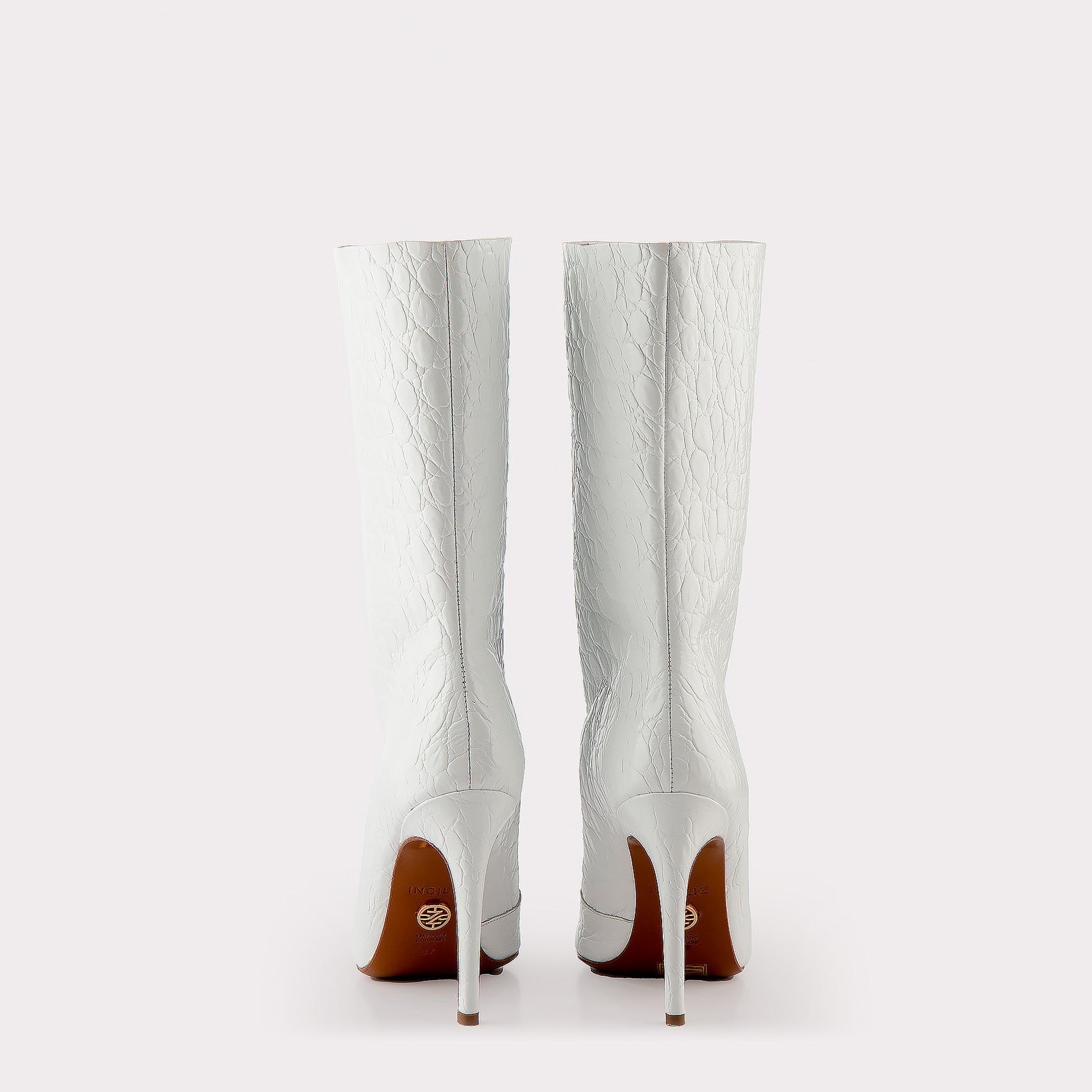 TEXTURED LEATHER BOOTS ANNIE WHITE