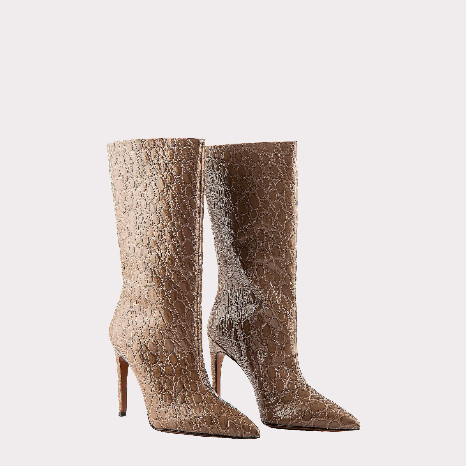 TEXTURED LEATHER BOOTS ANNIE