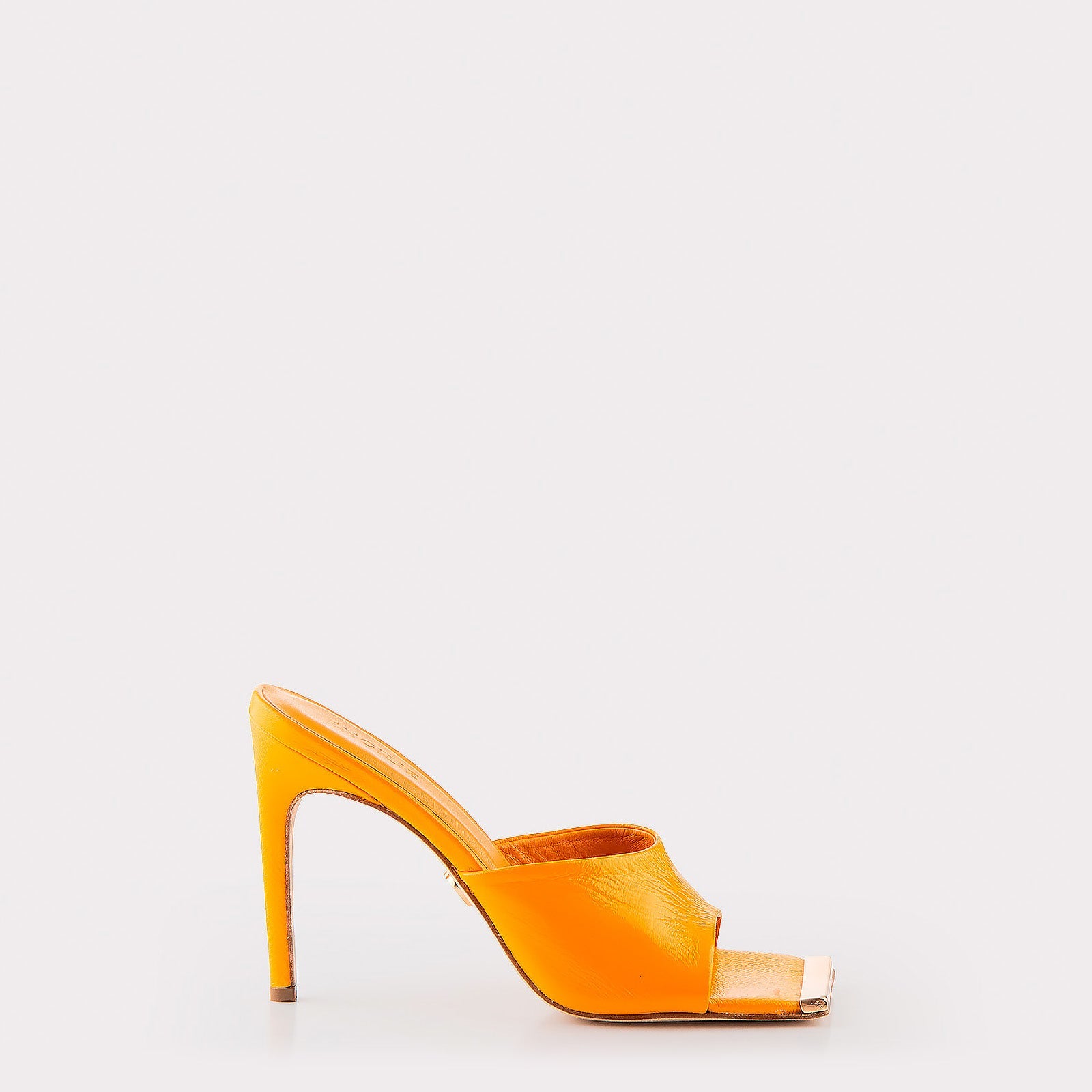 LEATHER MULES KALINA ORANGE