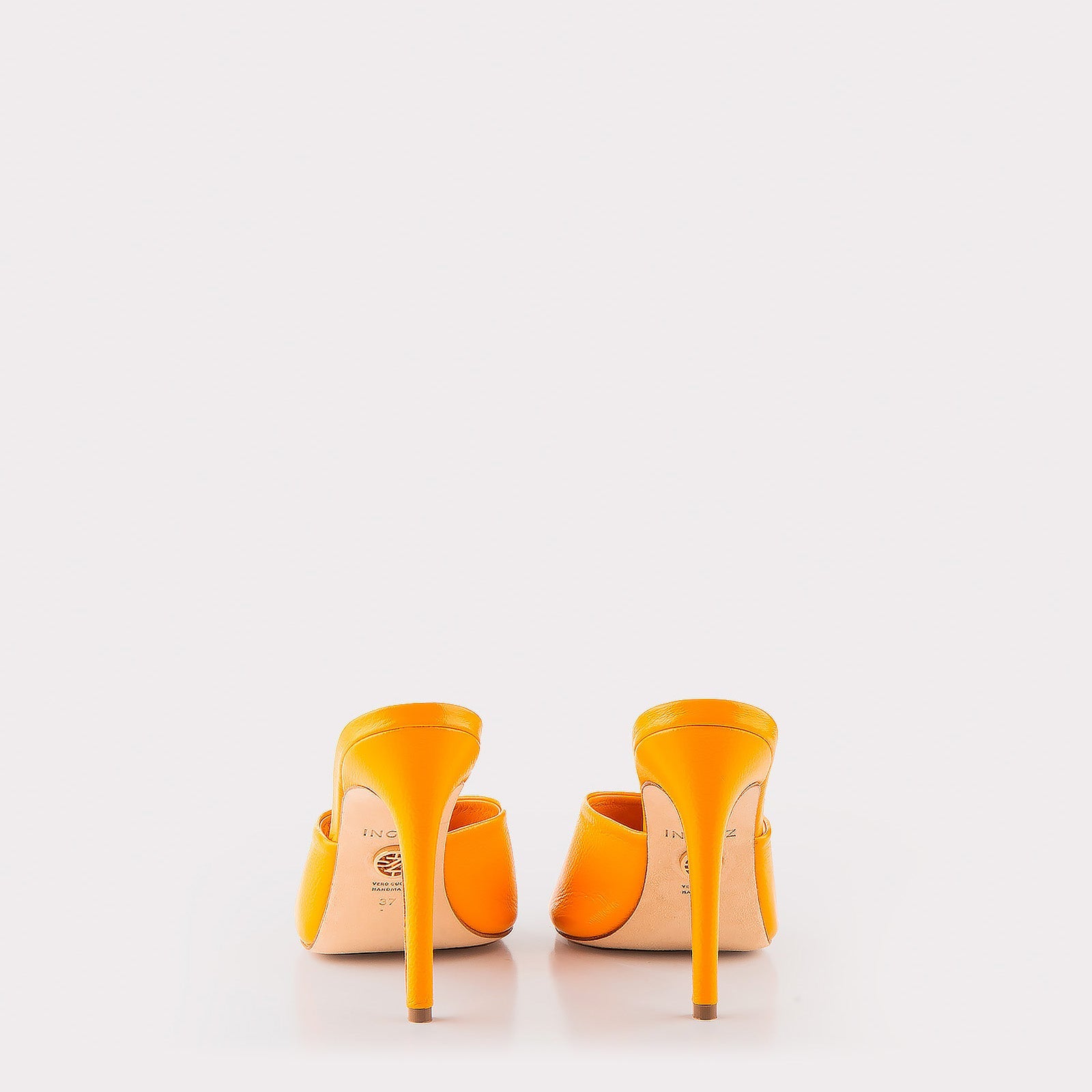 LEATHER MULES KALINA ORANGE