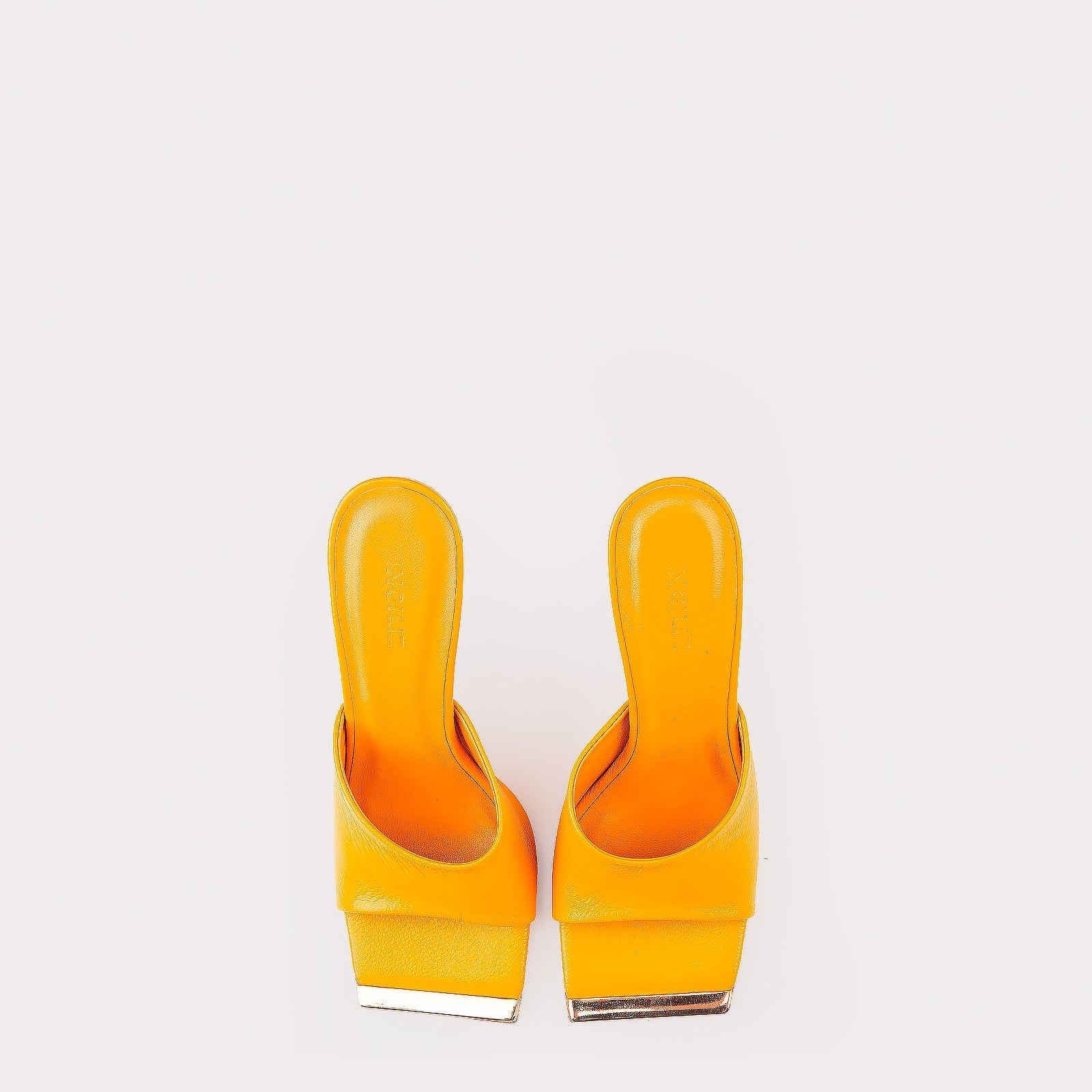 LEATHER MULES KALINA ORANGE