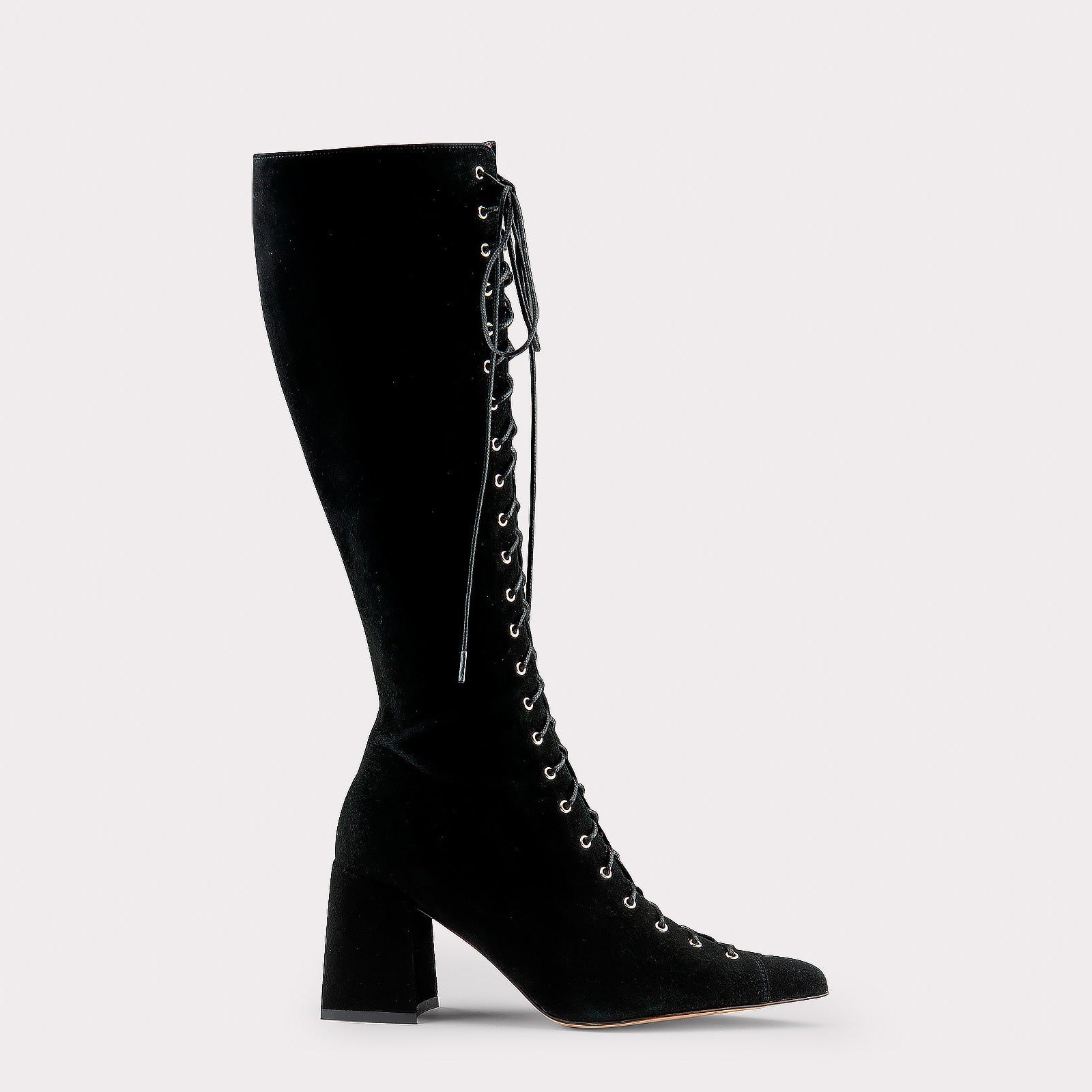 MONICA 03 BLACK SUEDE LEATHER BOOTS